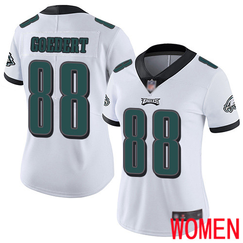 Women Philadelphia Eagles #88 Dallas Goedert White Vapor Untouchable NFL Jersey Limited Player Football->women nfl jersey->Women Jersey